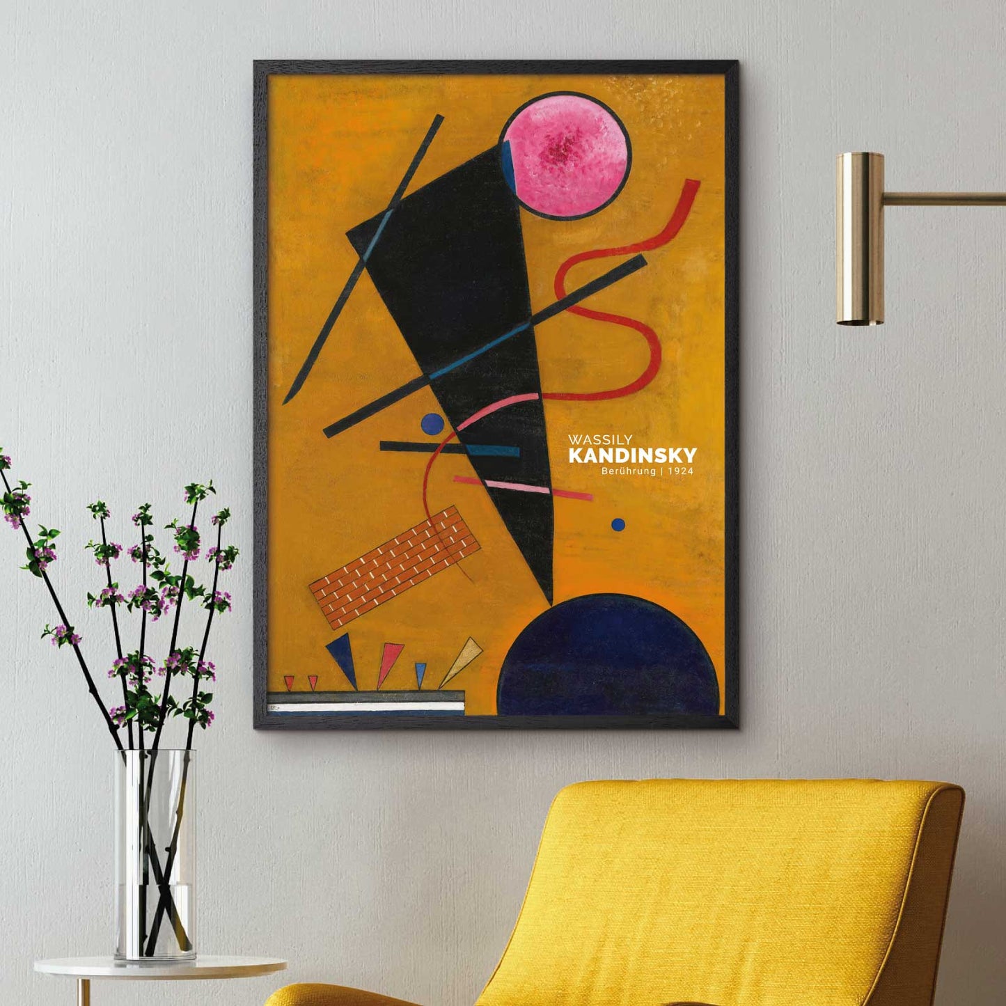 Art poster featuring Wassily Kandinsky "Berührung"