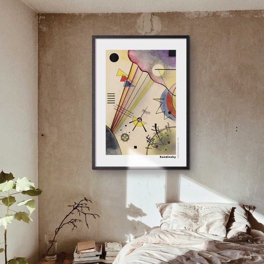 Art poster feat Wassily Kandinsky "Deutliche Verbindung"