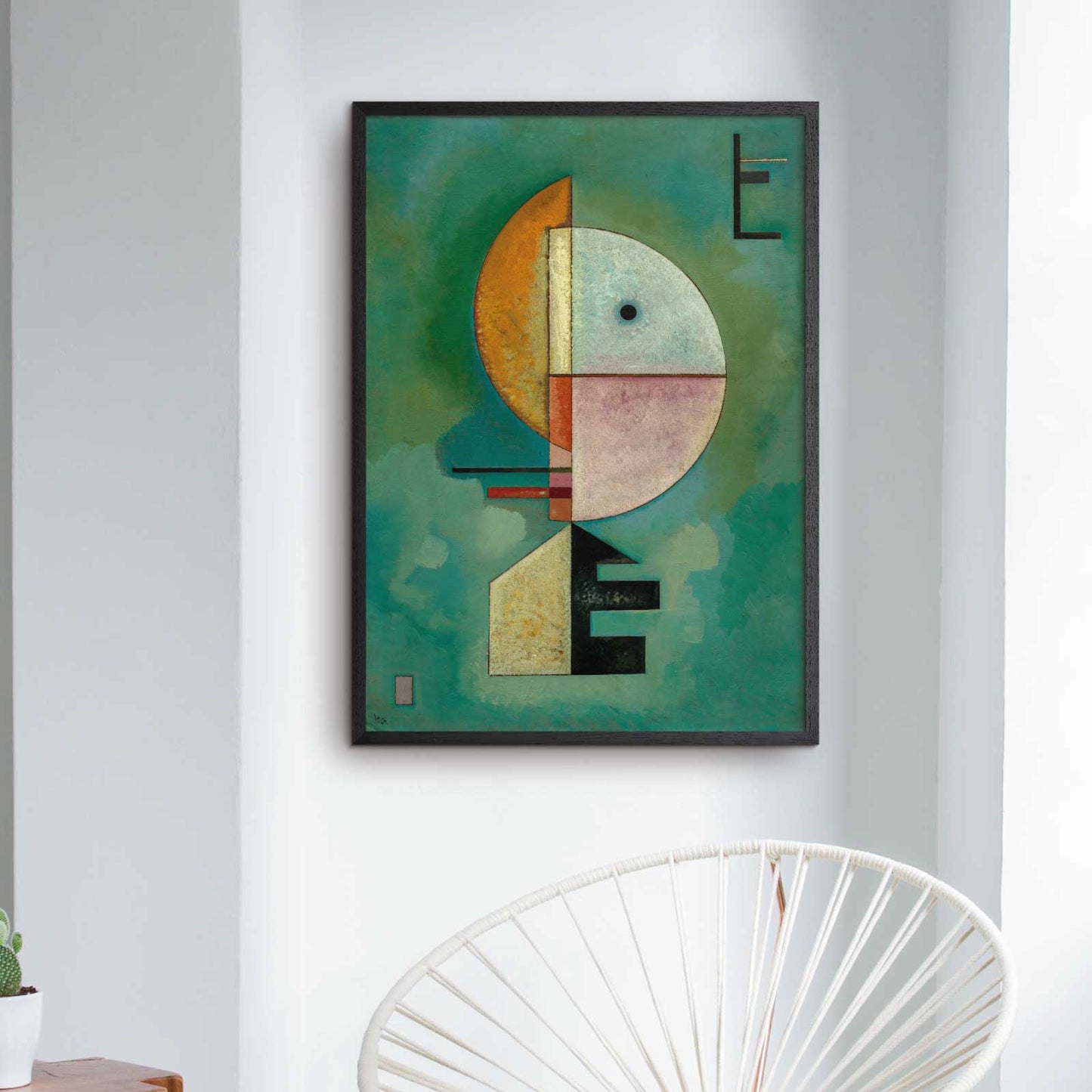 Art poster featuring "Upward" by Wassily Kandinsky