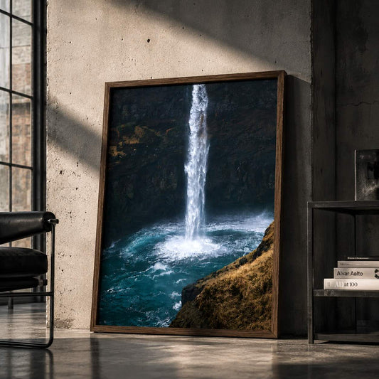 Canvasbillede af Færøske Mulafossur