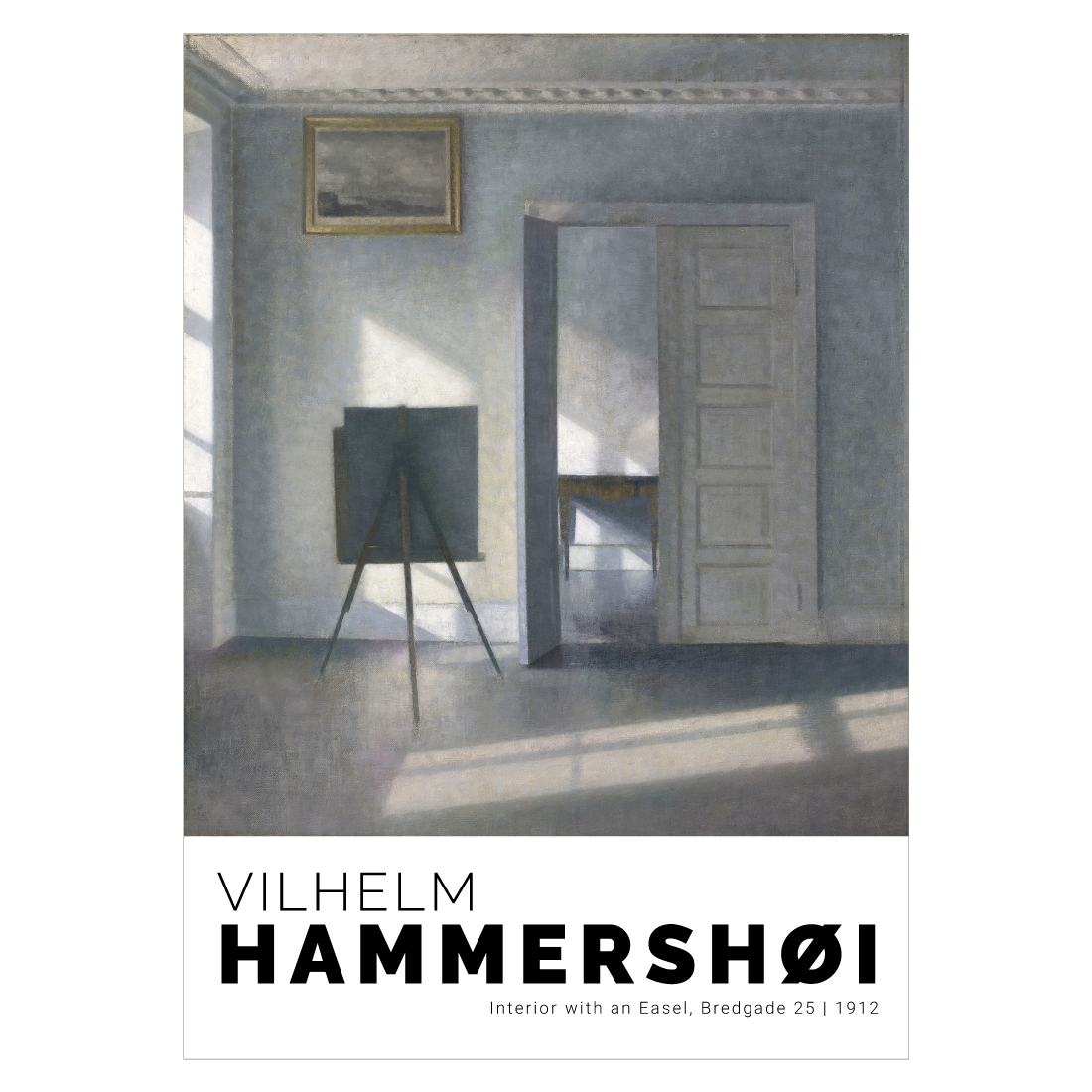 Kunstplakat - Vilhelm Hammershøj 