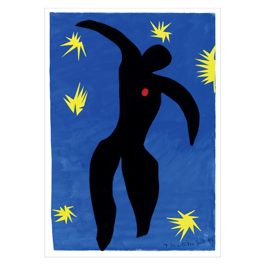 Kunstplakat med Henri Matisses "Icarus"