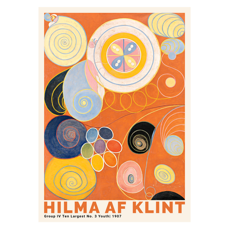 Kunstplakat med Hilma af Klint "No. 3 Youth"