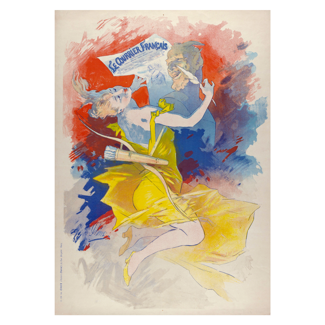 Kunstplakat Jules Chéret "Courrier français"
