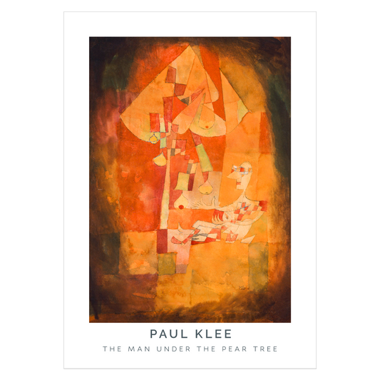 Kunstplakat med "The Man Under The Pear Tree" af Paul Klee