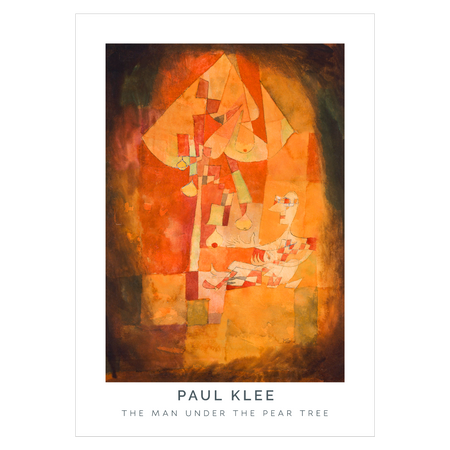 Kunstplakat med "The Man Under The Pear Tree" af Paul Klee