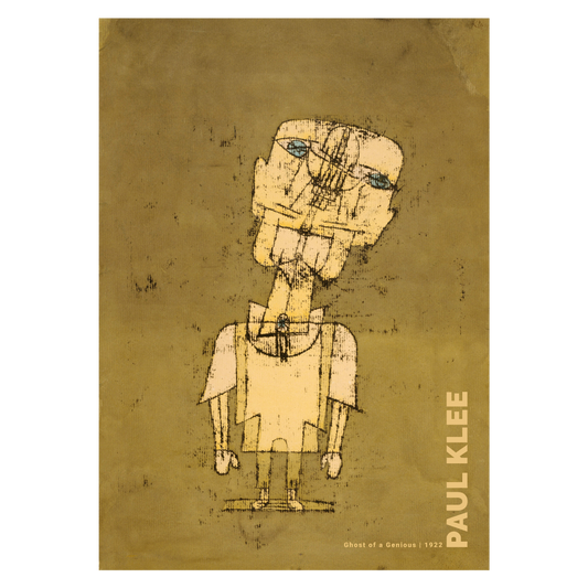 Kunstplakat med Paul Klees "Ghost of a Genius"