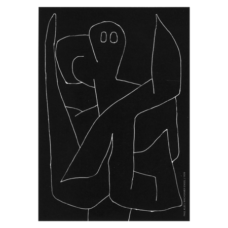 Kunstplakat med Paul Klees "Wachsamer Engel"
