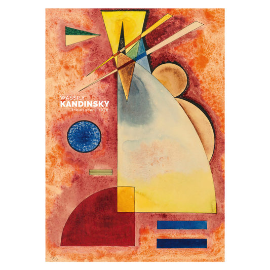 Kunstplakat med Wassily Kandinsky "Ineinander"