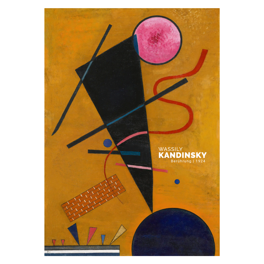 Kunstplakat med Wassily Kandinskys "Berührung"