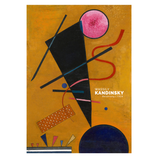 Kunstplakat med Wassily Kandinskys "Berührung"