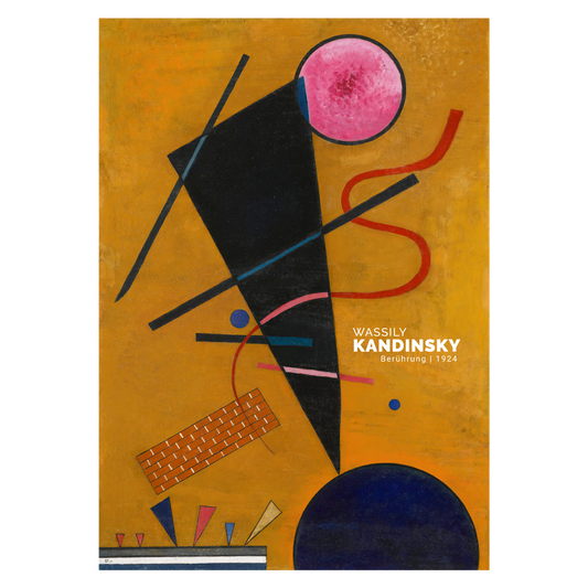Kunstplakat med Wassily Kandinskys "Berührung"