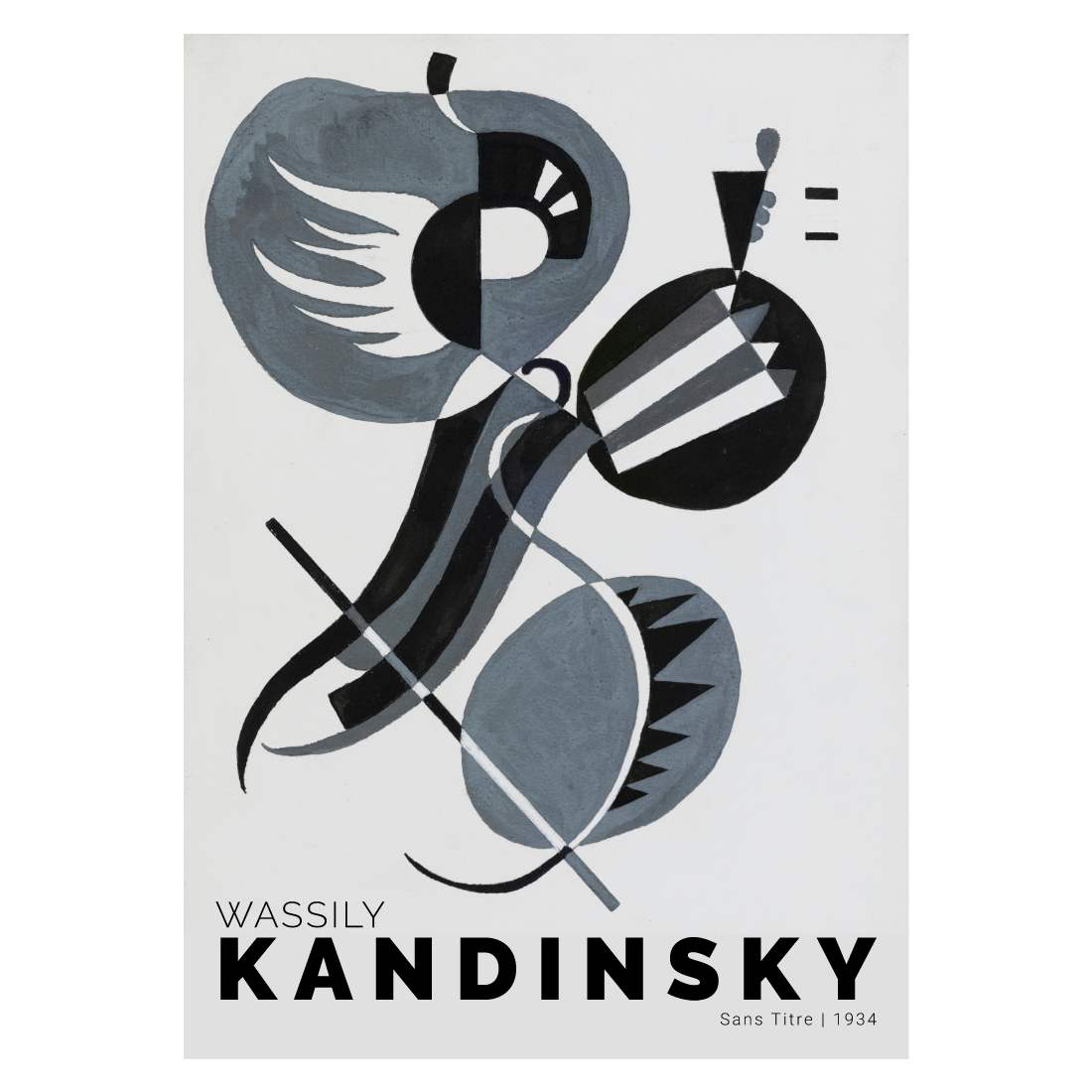 Kunstplakat med Wassily Kandinsky "Sans Titre"