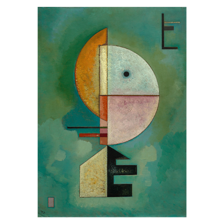 Kunstplakat med Wassily Kandinskys "Upward"