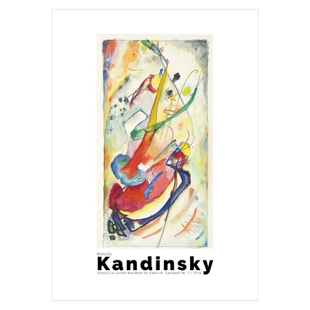 Kunstplakat Wassily Kandinsky "Wandbild für Campbell No. 1"