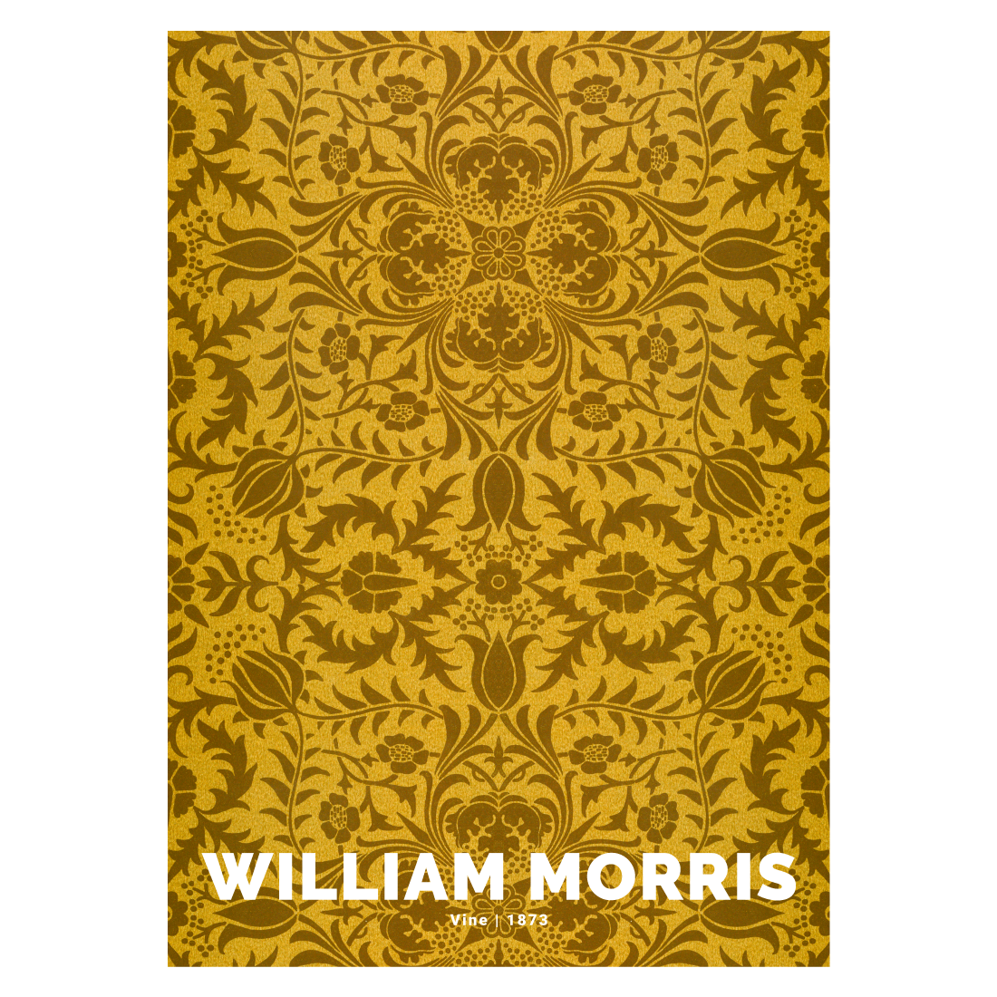 Kunstplakat med William Morris mønster "Vine"