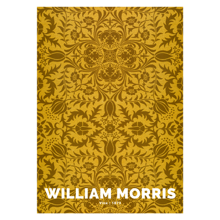 Kunstplakat med William Morris mønster "Vine"