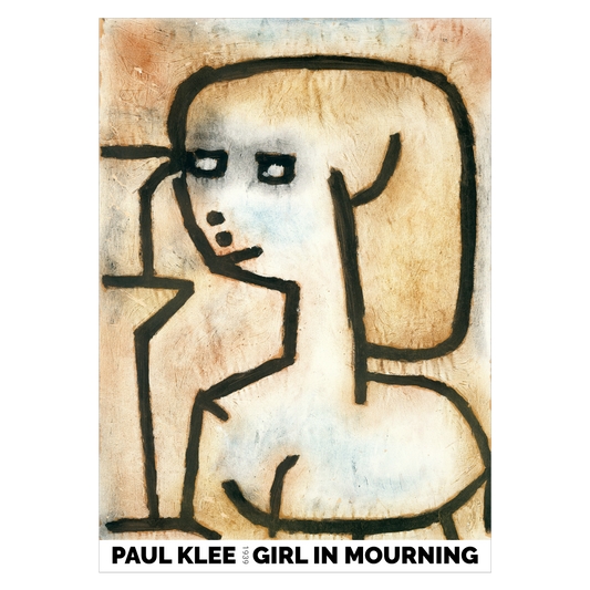 Kunstplakat med "Girl in Mourning" af Paul Klee