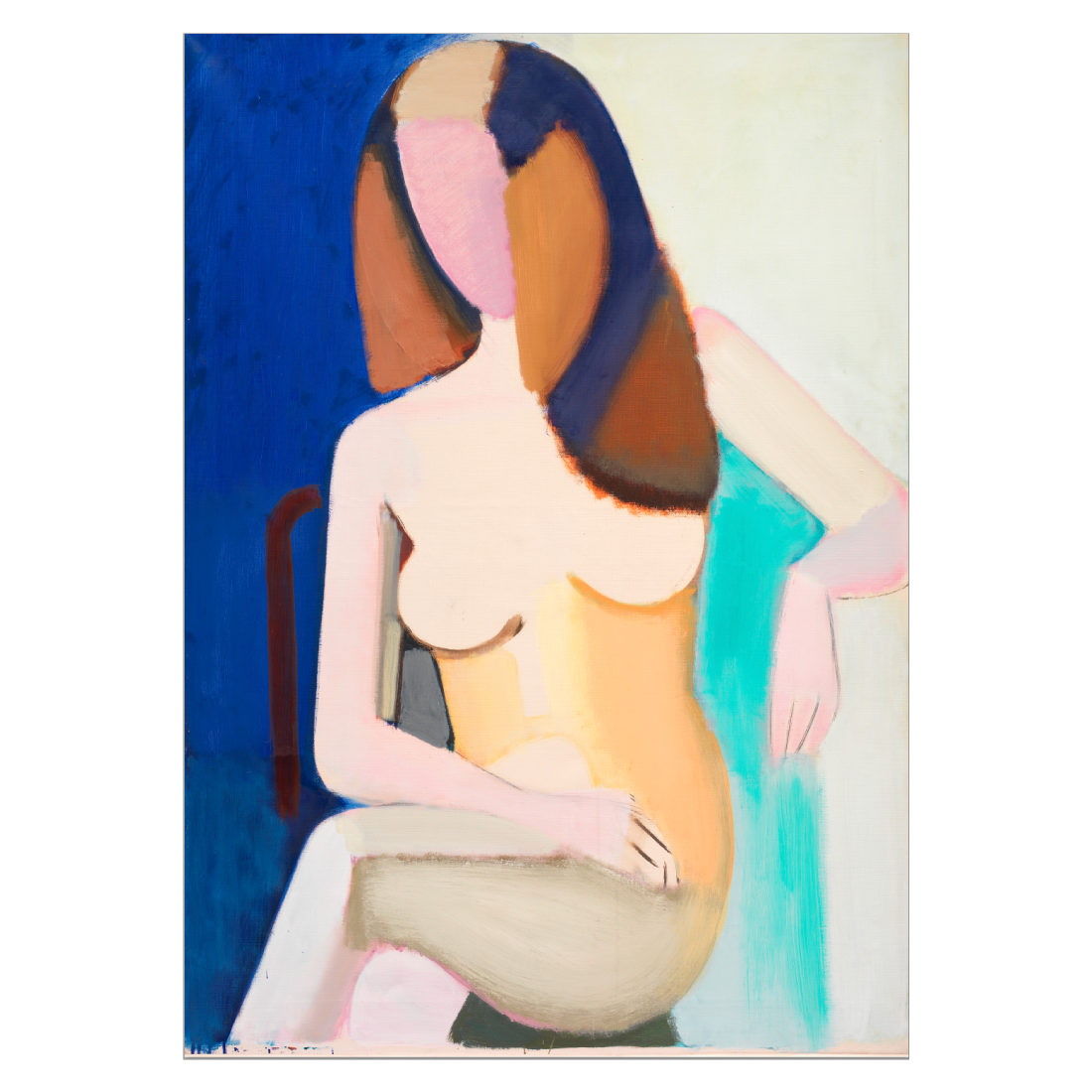 Vilhelm Lundstrøm painting "Sitting female model" without title