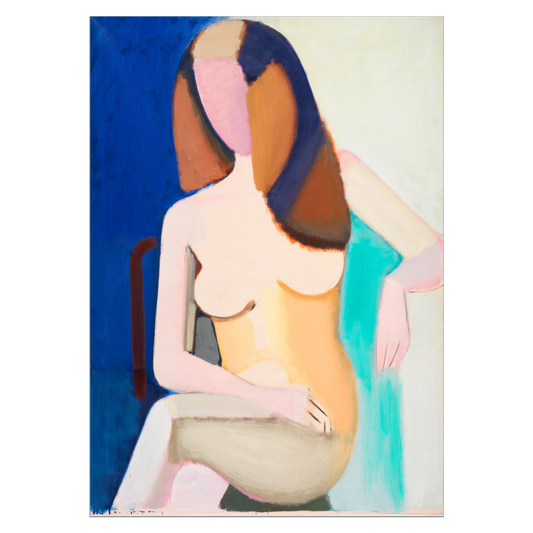 Vilhelm Lundstrøm painting "Sitting female model" without title