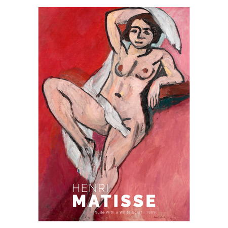 Kunstplakat "Nude With a Scarf" af Henri Matisse