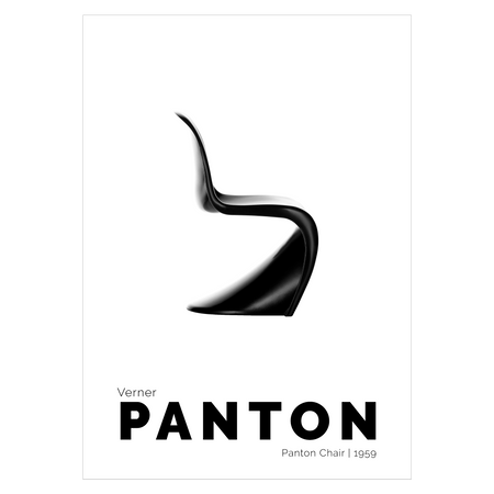 Plakat med Verner Panton Stol