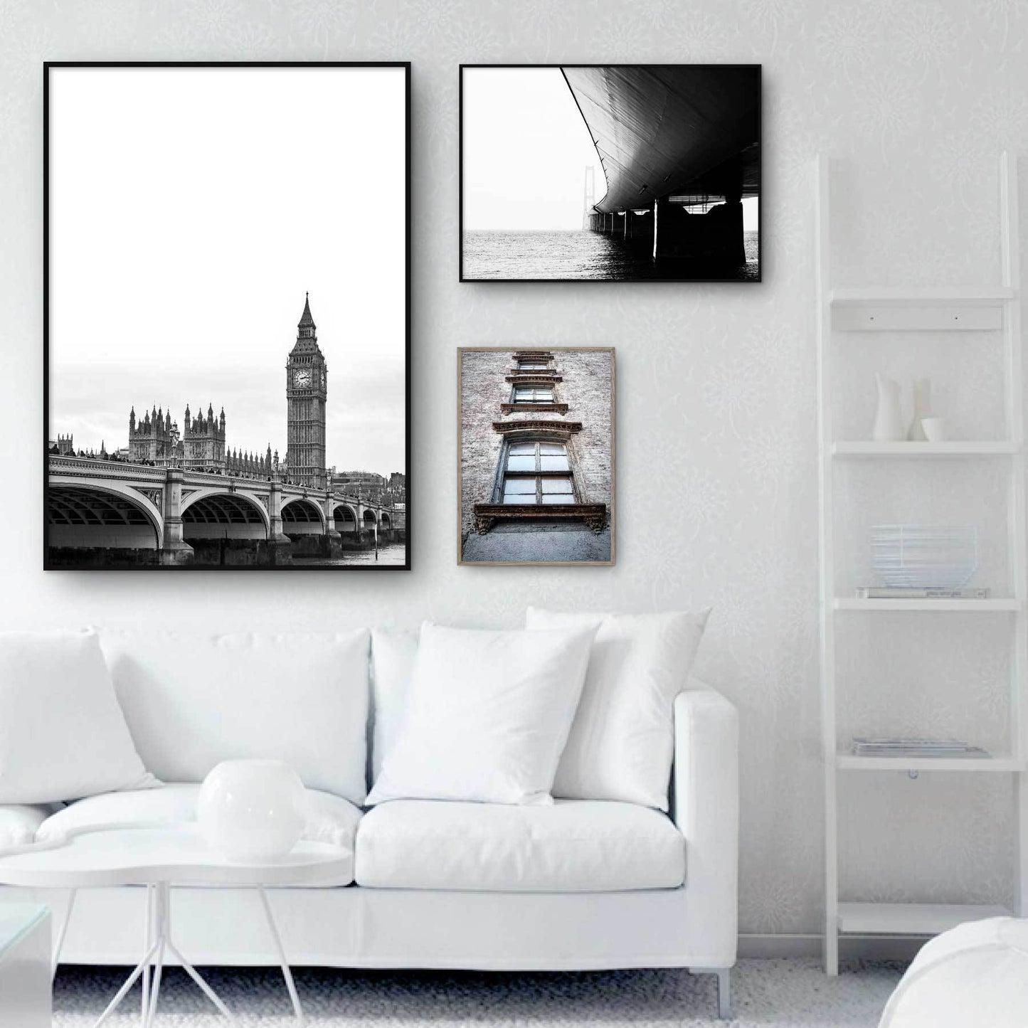 byplakater billedvæg med big ben plakat
