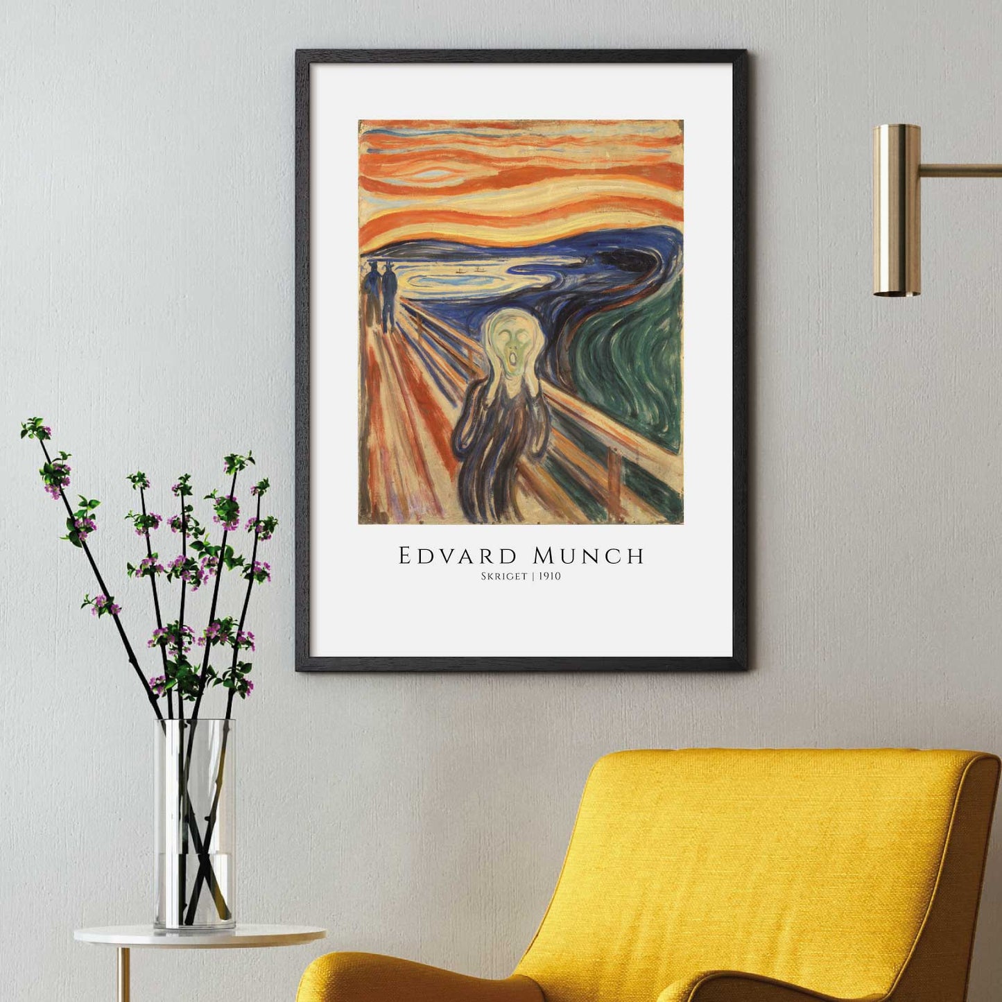 Edvard Munch "Skriget 1910" framed