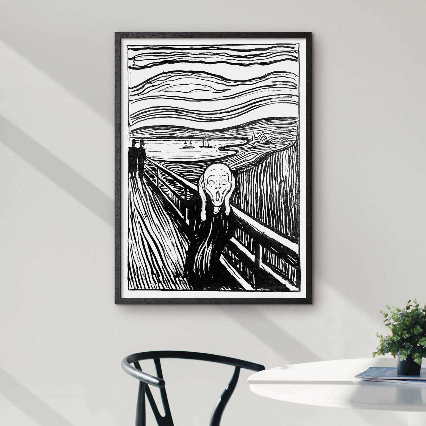 Art poster with Edvard Munch "The Scream"