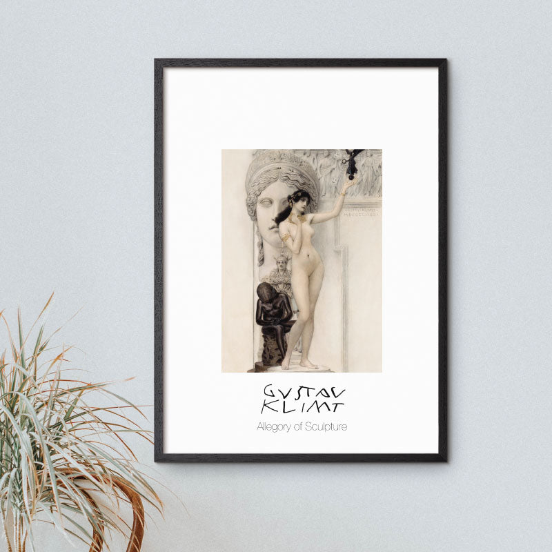art poster med Gustav Klimt Algory of Sculpture