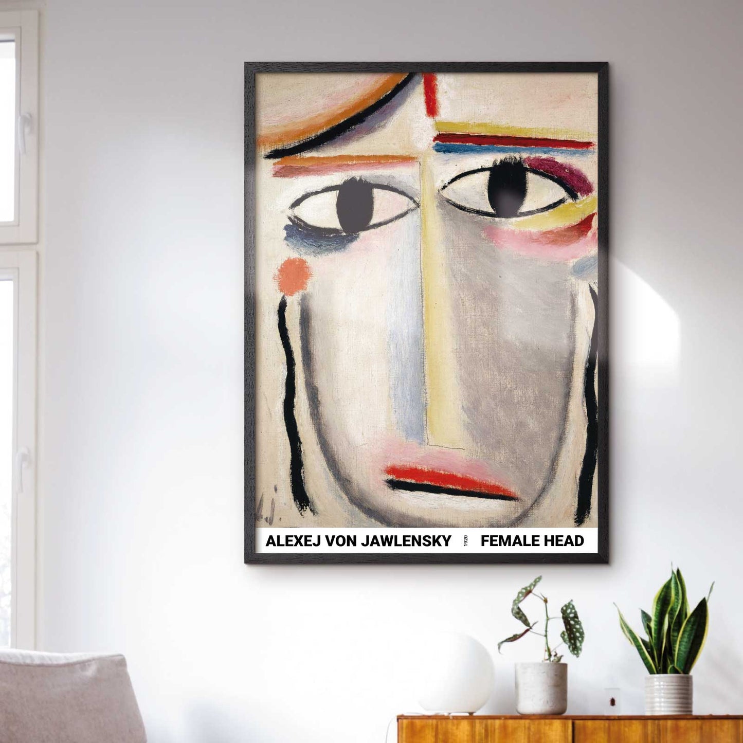 Art poster feat. Alexej von Jawlensky "Female Head"