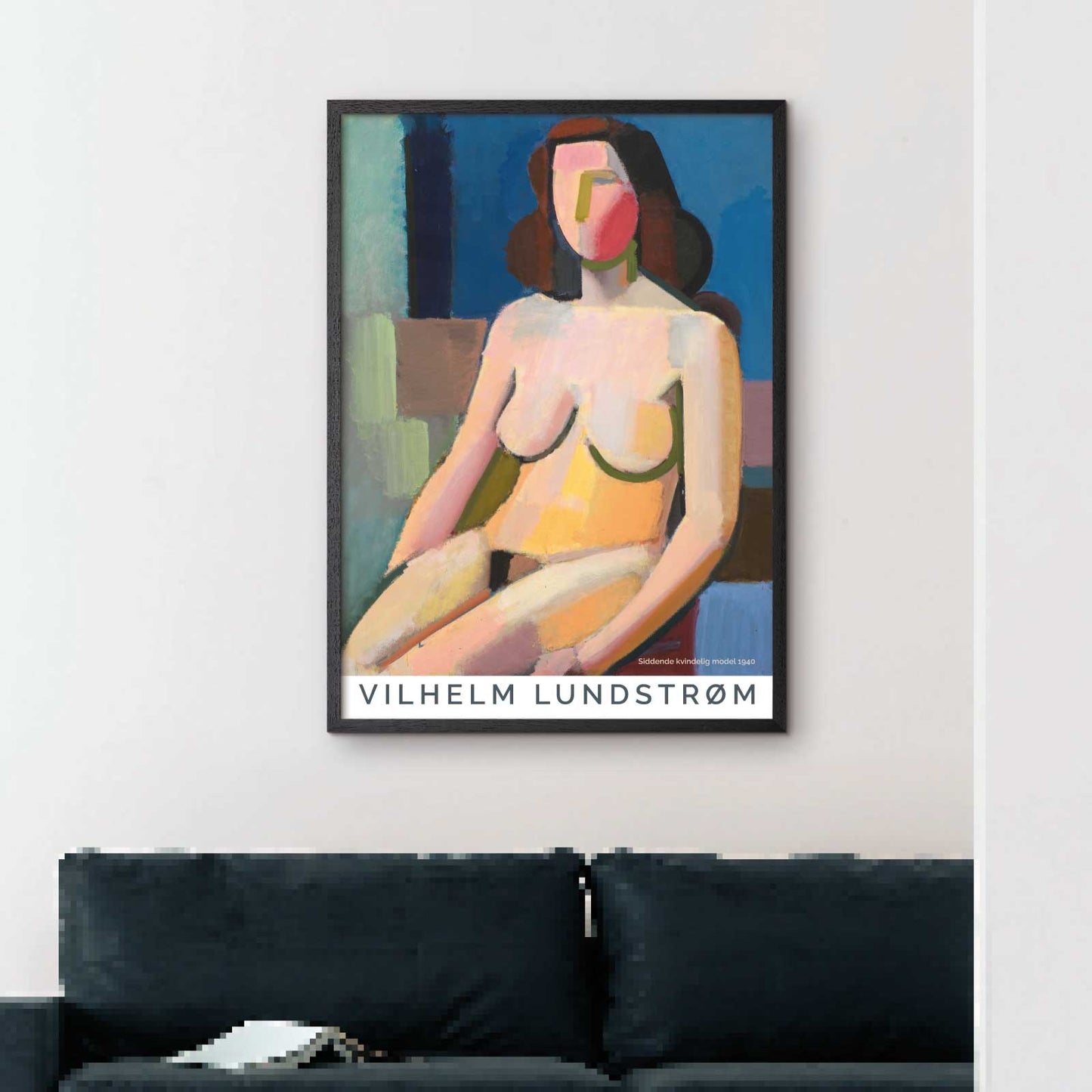 Vilhelm Lundstrøm "Sittande kvinnlig modell 1940"