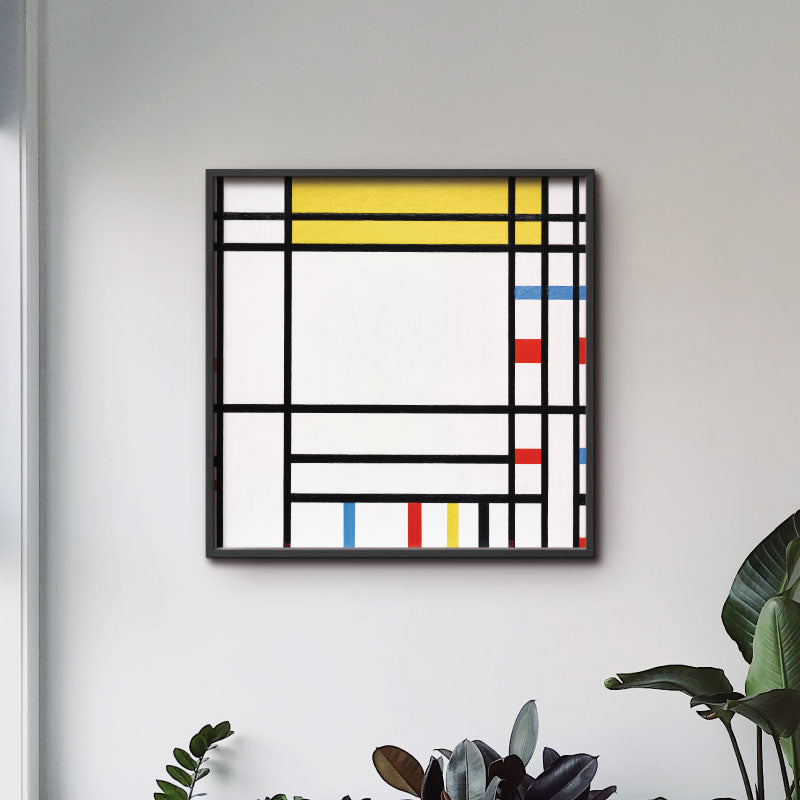 Art poster med Piet Mondrian "Place de la Concorde"