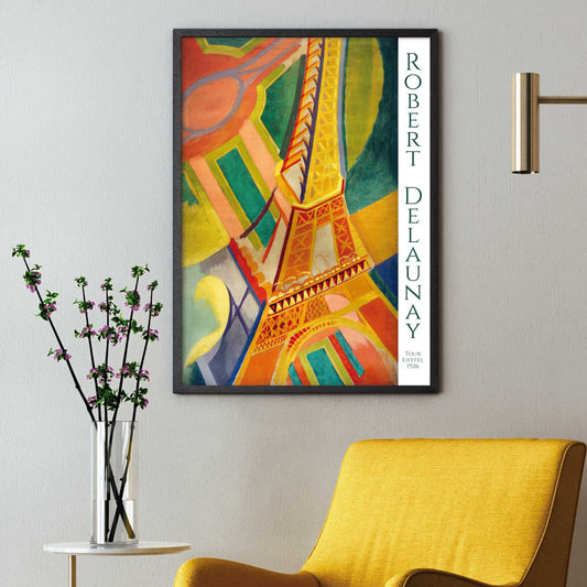 Art poster with Robert Delaunay "Tour Eiffel" from 1926