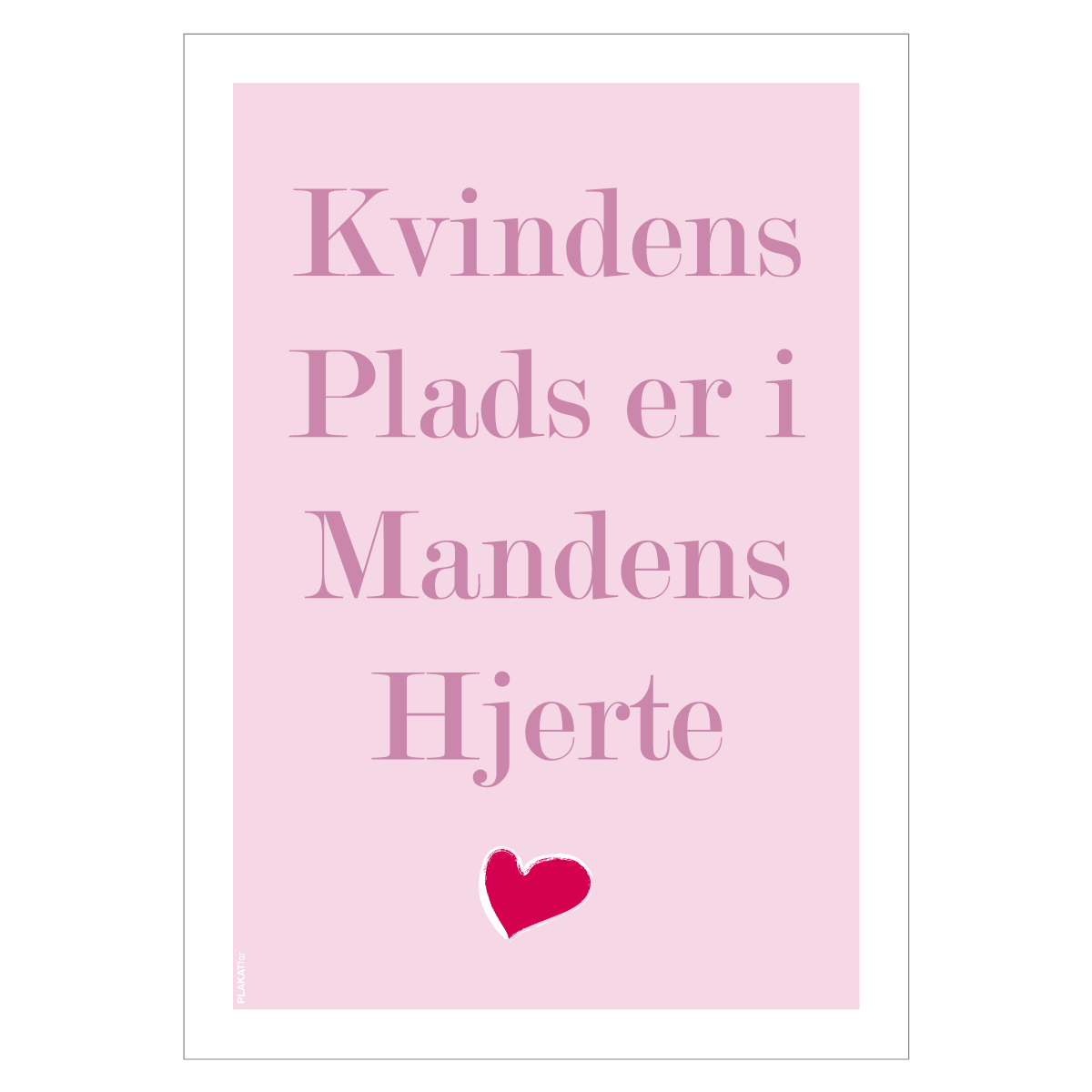 citatplakat kvindens plads er