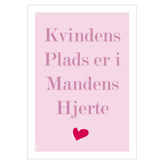 citatplakat kvindens plads er