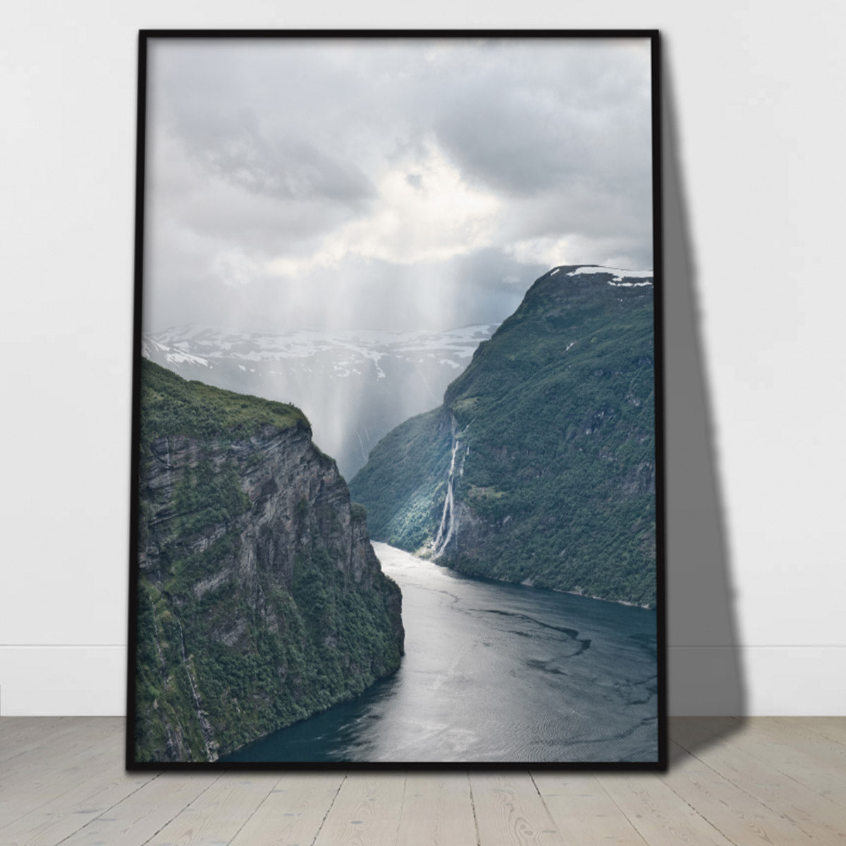 fotokunst norske Geiranger som billede til stuen