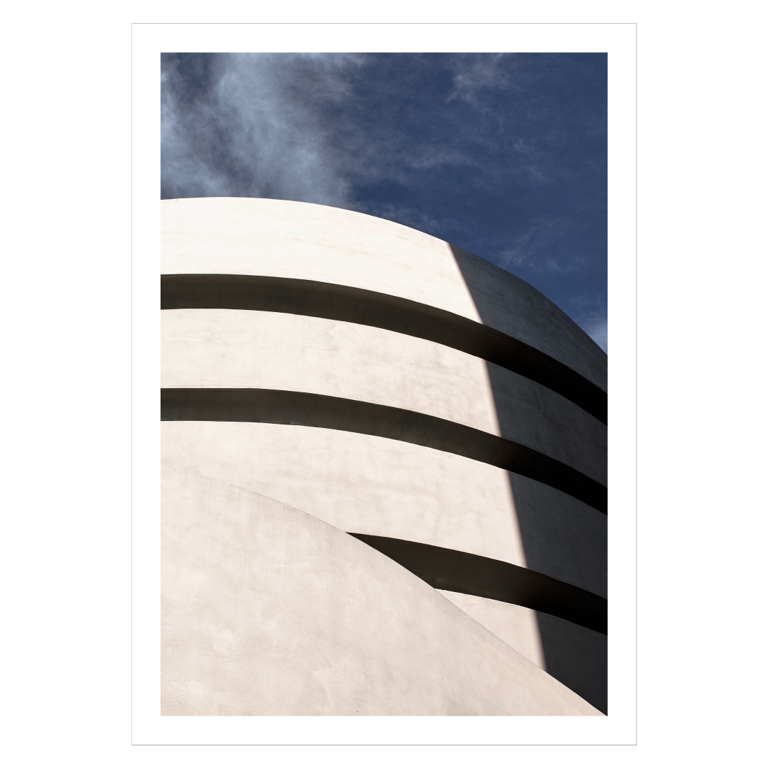 fotokunst plakat med Guggenheim Museum i New York