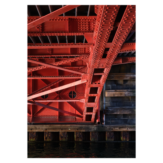 København plakat med den orange underside af Knippelsbro