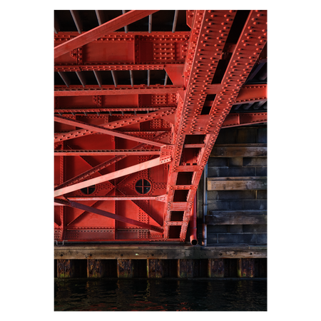 København plakat med den orange underside af Knippelsbro
