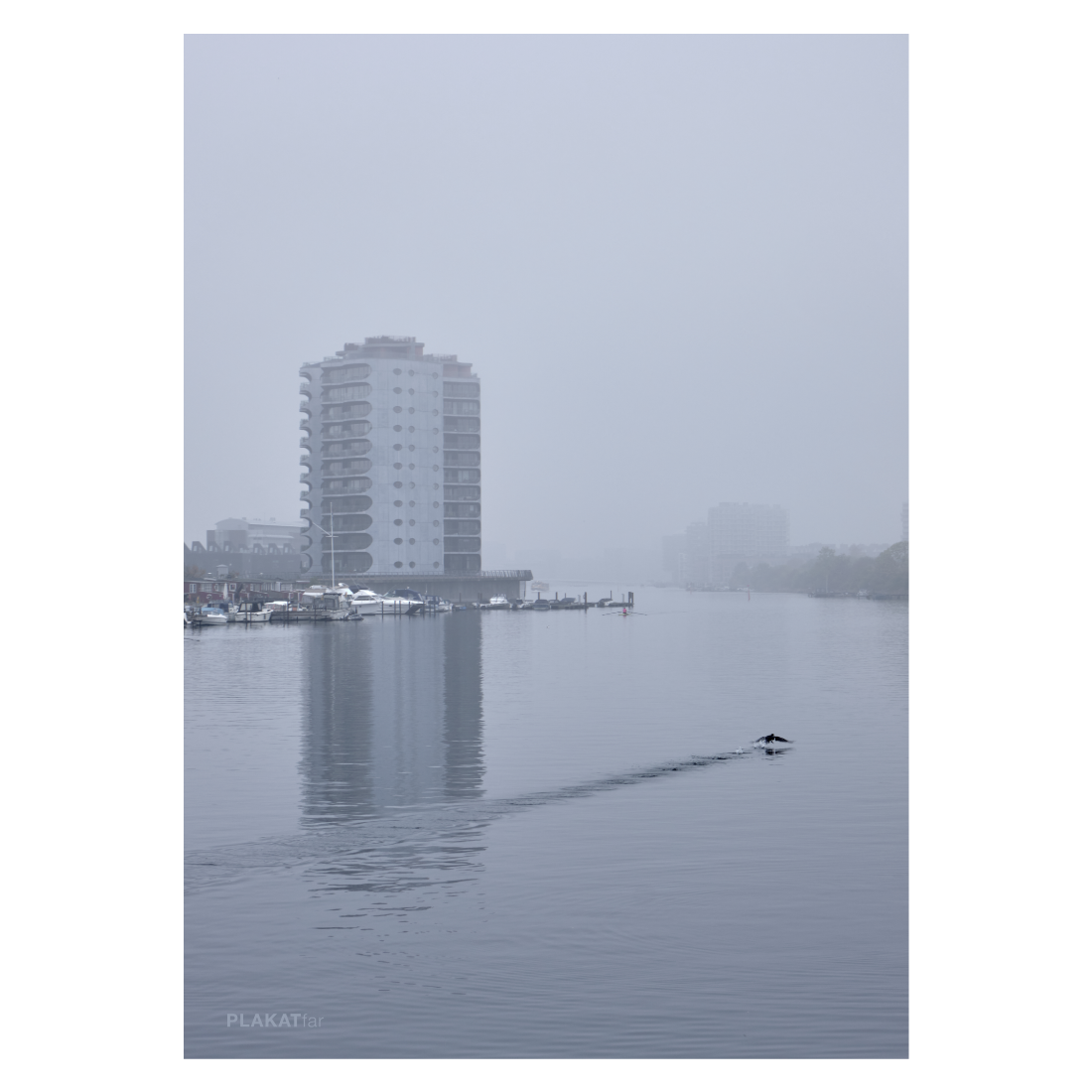 København plakat med Metropolis bygningen i Sluseholmen