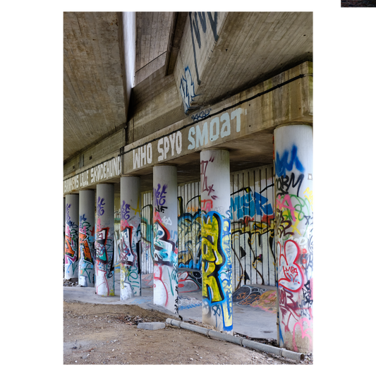 København plakat med Off Gris skaterparken ved Sydhavn Station