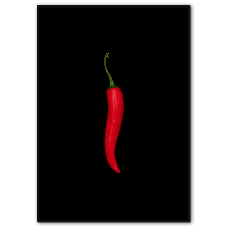Chili på svart