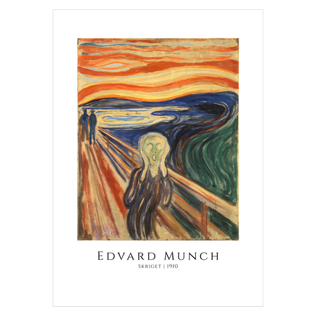 Edvard Munch "Skriget 1910" framed