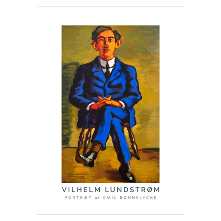 Kunstplakat med Vilhelm Lundstrøms "Portræt af Emil Bønnelycke"