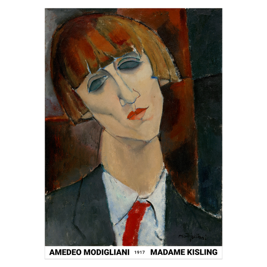 Kunstplakat med Amedo Modiglianis "Madame Kisling"