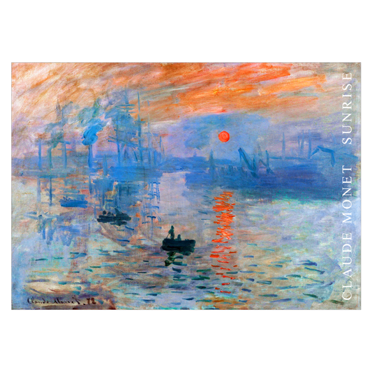 Kunstplakat med Claude Monets "Sunrise"