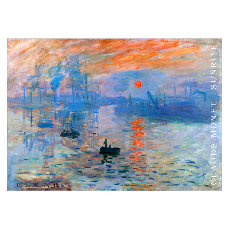 Kunstplakat med Claude Monets "Sunrise"