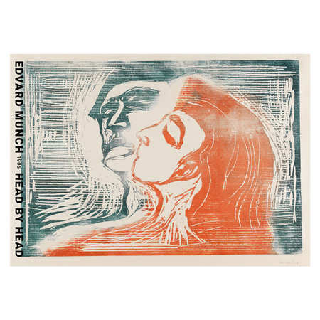 Kunstplakat med Edvard Munchs "Head by Head"