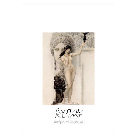 kunstplakat med Gustav Klimt Algory of Sculpture